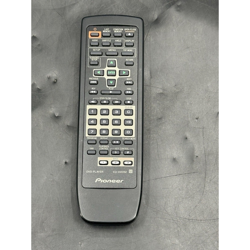 Pioneer CU-DV052 Remote Control Tested Works‎ Genuine OEM